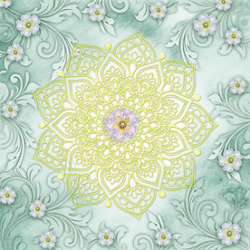 花纹边框欧式天顶壁画天花板壁纸