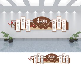 新中式道德讲堂文化墙