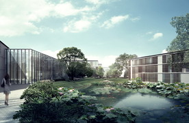 荷花池景观设计效果图