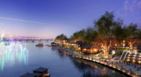 古镇滨水景观设计效果图