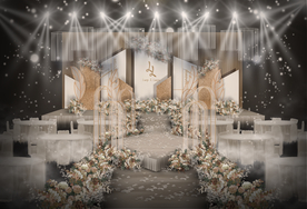 香槟色婚礼仪式区