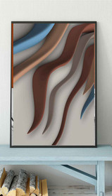 北欧莫迪兰抽象几何空间装饰画