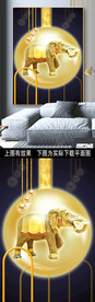 大象抽象北欧现代简约装饰画