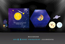 蓝色星空生日宴