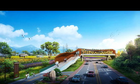 乡村花海景观设计效果图