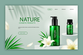 化妆品登录页海报