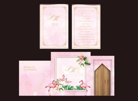 火烈鸟婚礼 森系婚礼