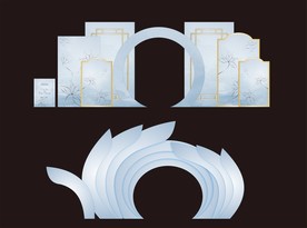 蓝色新中式婚礼