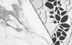 现代北欧水墨大理石拼花背景墙