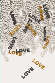 现代北欧极简金色字母玄关装饰画