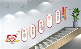 心理咨询楼梯文化心灵驿站