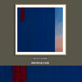 抽象油画装饰画轻奢手绘极简画