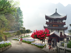 红花紫薇设计效果图