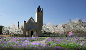 梨园花海景观设计效果图