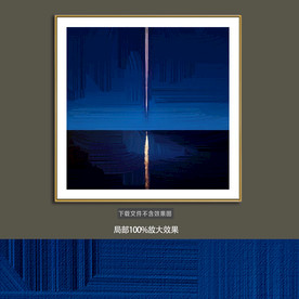 抽象油画装饰画轻奢手绘极简画