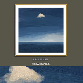 抽象油画装饰画轻奢手绘极简画