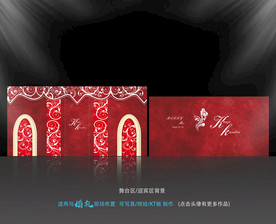 暗红色婚礼 欧式婚礼