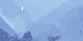 意境水墨山水画