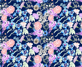 黑底花