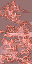 浮雕铜雕古代人物壁画