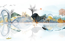 大气 新品山水新画 TIF分层