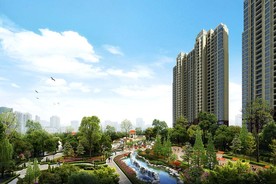 住宅小区景观效果图