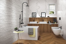 大板仿古砖效果图