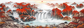 鸿运当头壁画