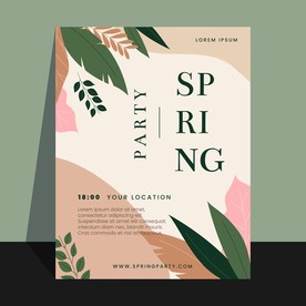 温馨妇女节植物插画素材