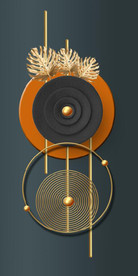 晶瓷现代抽象几何雕塑玄关装饰画