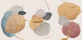 侘寂风抽象几何油画玄关装饰画