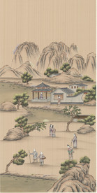 工笔山水人家