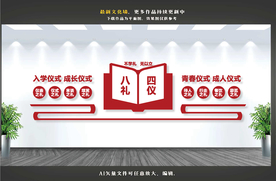 八礼四仪文化墙