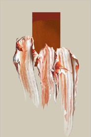 现代抽象油漆笔刷油画装饰画