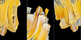 现代抽象油漆笔刷装饰无框画