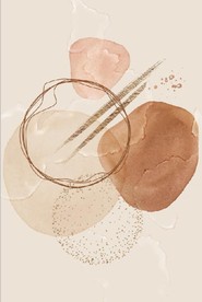 侘寂风现代抽象油画玄关装饰画