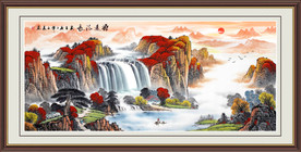 源远流长山水画