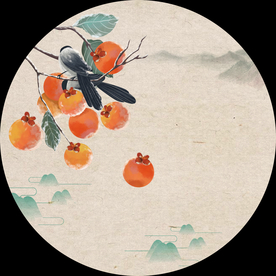 柿子装饰画