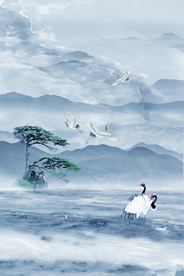 玄关山水画