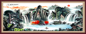 水墨山水画