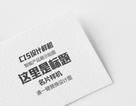 名片展示样机
