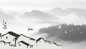 抽象山水