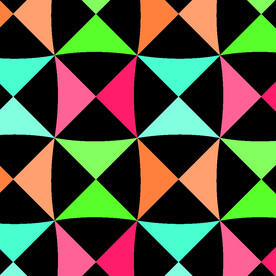 卡通 几何 拼块 迷彩