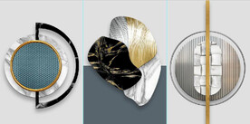 现代抽象立体几何装饰无框画