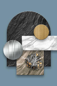 现代3D抽象几何树叶玄关装饰画