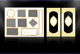 香槟婚礼照片墙   拱门