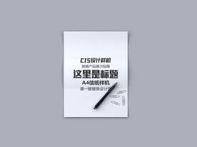 空白纸张样机