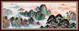 泰山风景画