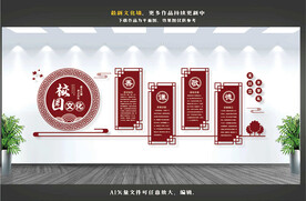 校园文化墙 学校文化