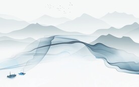 新中式山水新背景墙 TIF分层